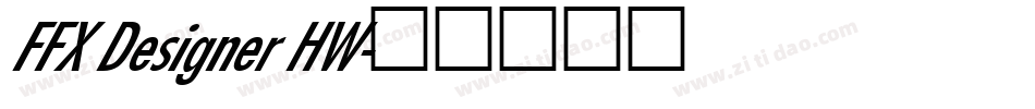 FFX Designer HW字体转换